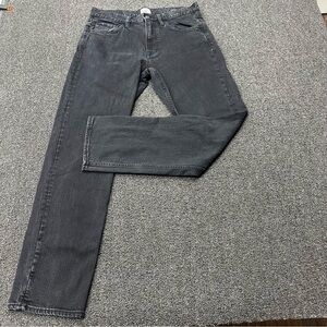 Faherty Feel Good Special Weave Jeans 32x32 Black Denim Straight Leg